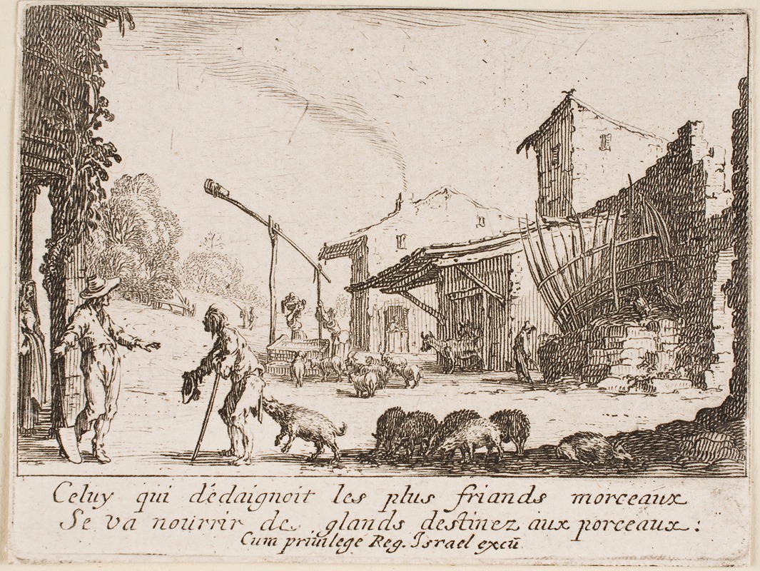 The Prodigal Son Tends the Swine — Jacques Callot