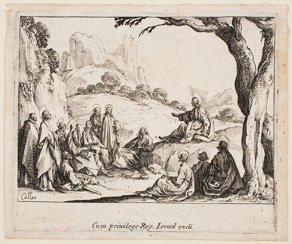 The Sermon on the Mount by Жак Калло, 1635 — digital art print download