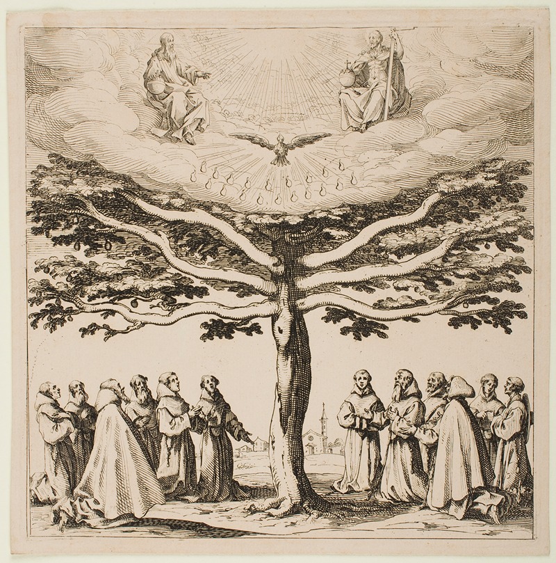 The Tree of St. Francis by Жак Калло, 1619 — digital art print download