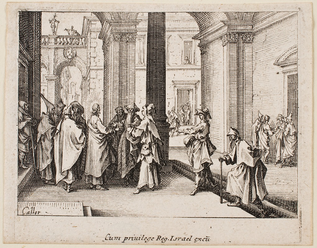 The Tribute Money by Жак Калло, 1635 — digital art print download