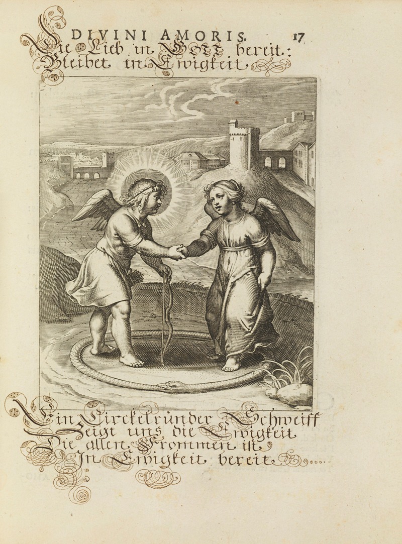 Amoris divini emblemata Pl.06 by Отто ван Вейн, 1660 — digital art print download