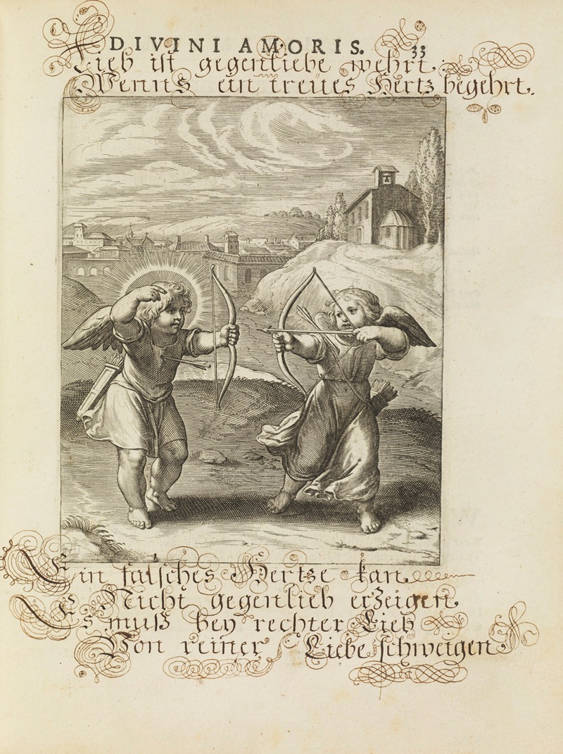 Amoris divini emblemata Pl.14 by Отто ван Вейн, 1660 — digital art print download