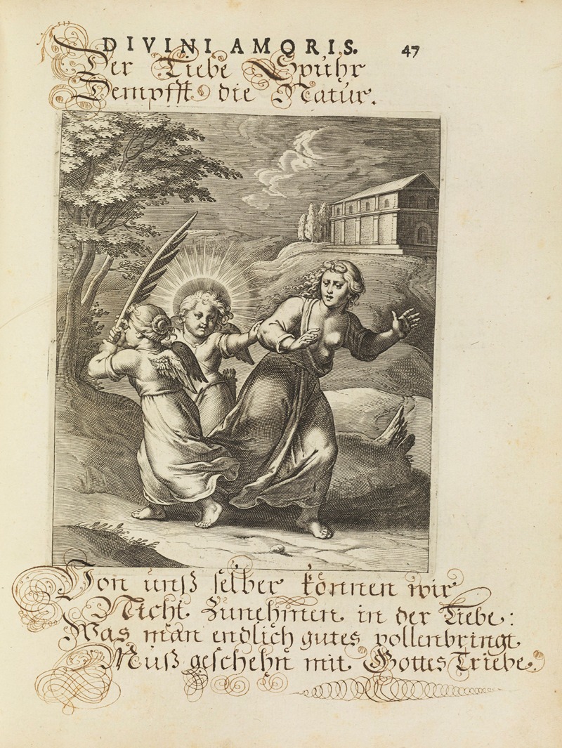 Amoris divini emblemata Pl.21 by Отто ван Вейн, 1660 — digital art print download