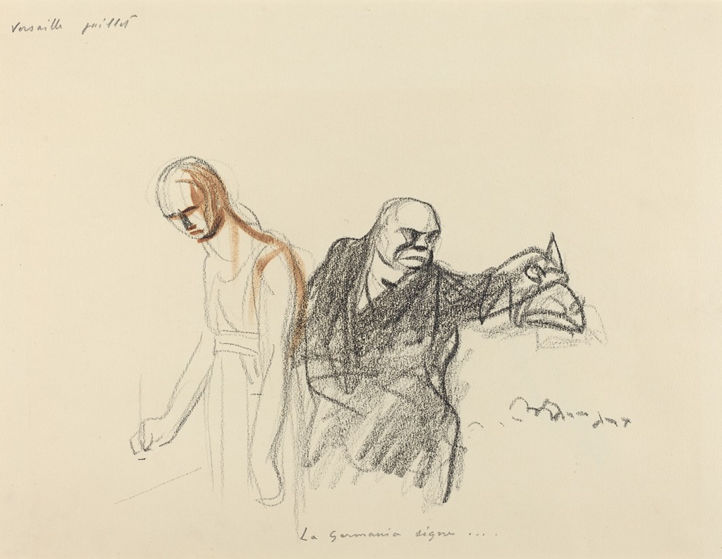 Versailles juillet. La Germania signe… — Jean-Louis Forain