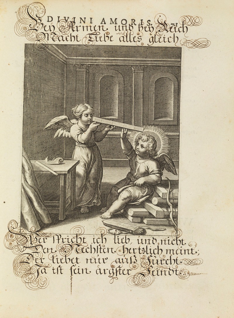 Amoris divini emblemata Pl.33 by Отто ван Вейн, 1660 — digital art print download
