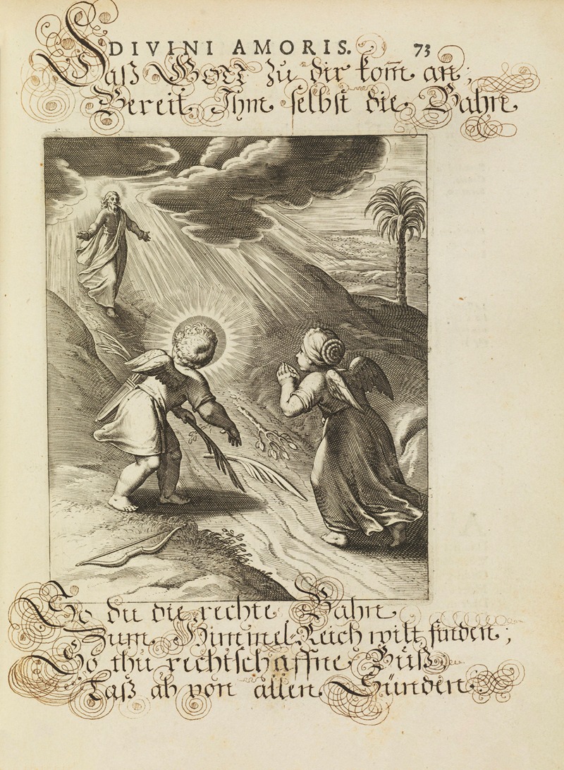 Amoris divini emblemata Pl.34 by Отто ван Вейн, 1660 — digital art print download