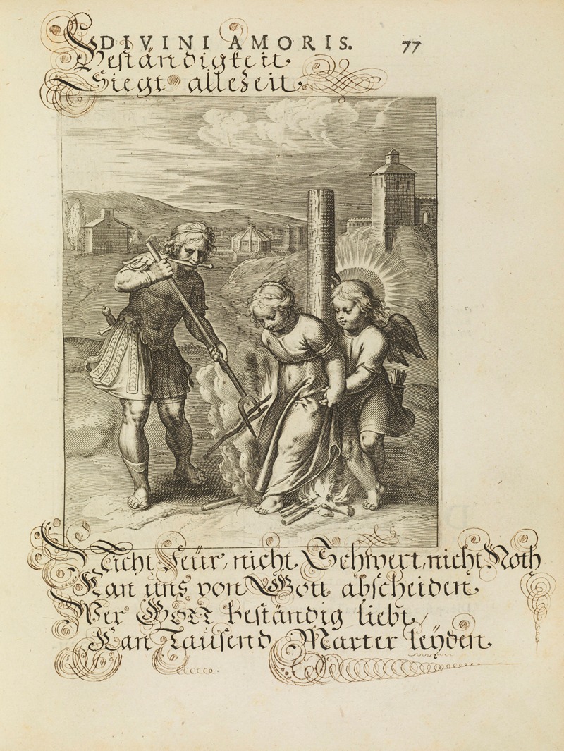 Amoris divini emblemata Pl.36 by Отто ван Вейн, 1660 — digital art print download