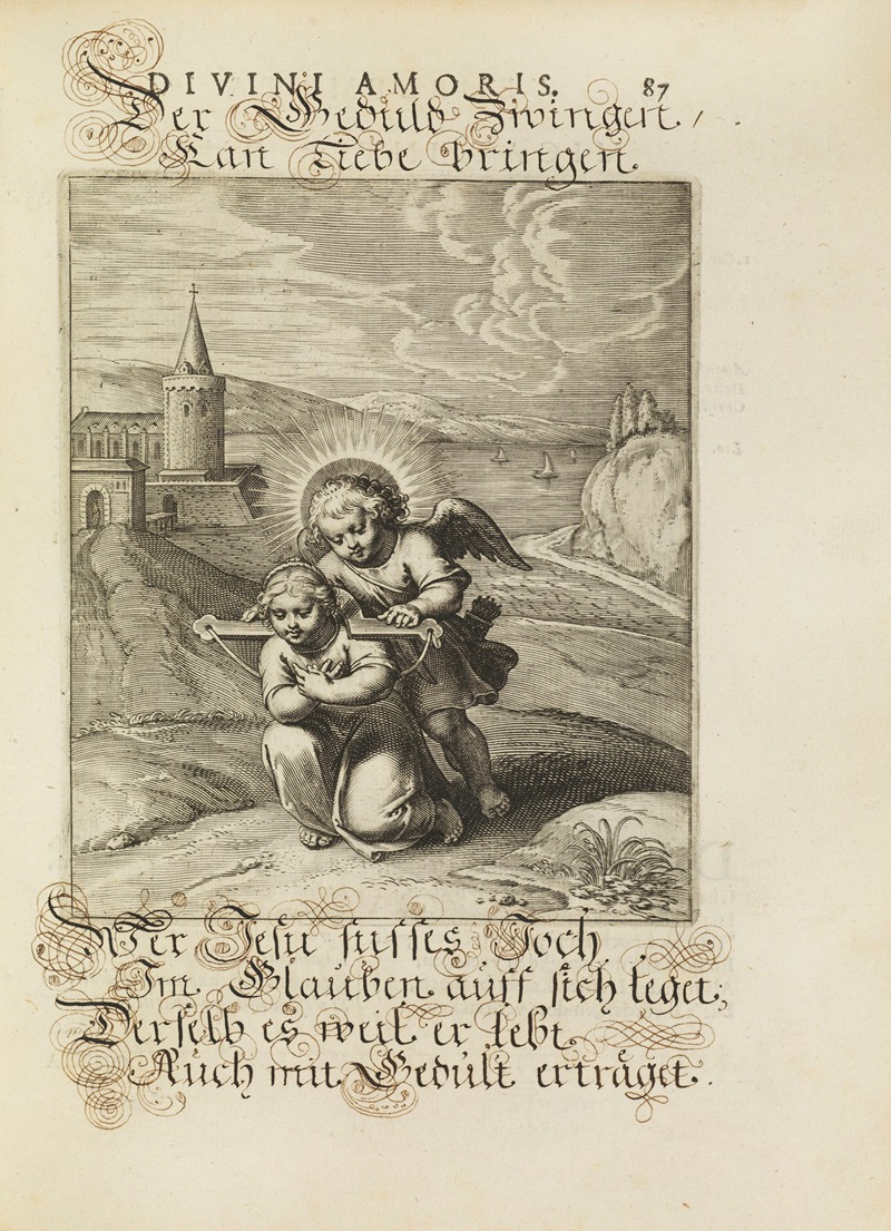 Amoris divini emblemata Pl.41 by Отто ван Вейн, 1660 — digital art print download
