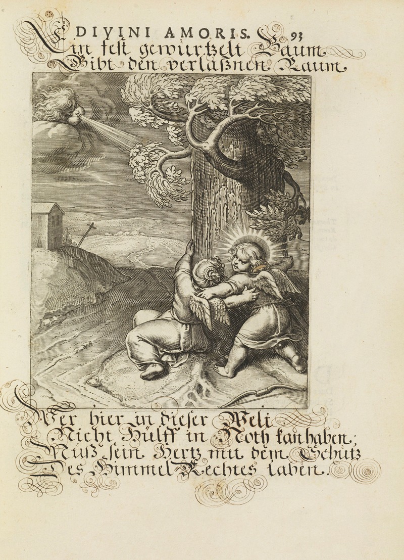 Amoris divini emblemata Pl.44 by Отто ван Вейн, 1660 — digital art print download
