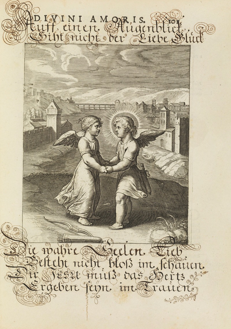 Amoris divini emblemata Pl.48 by Отто ван Вейн, 1660 — digital art print download