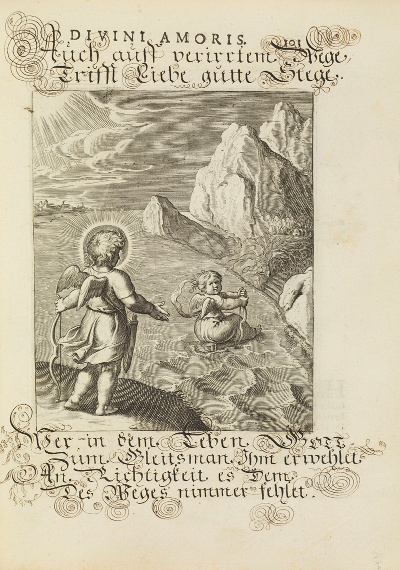 Amoris divini emblemata Pl.49 by Отто ван Вейн, 1660 — digital art print download