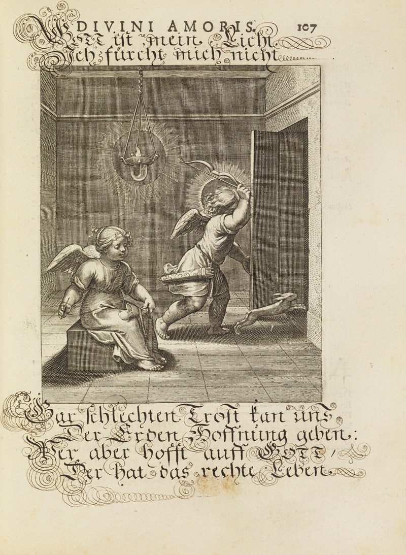 Amoris divini emblemata Pl.51 by Отто ван Вейн, 1660 — digital art print download
