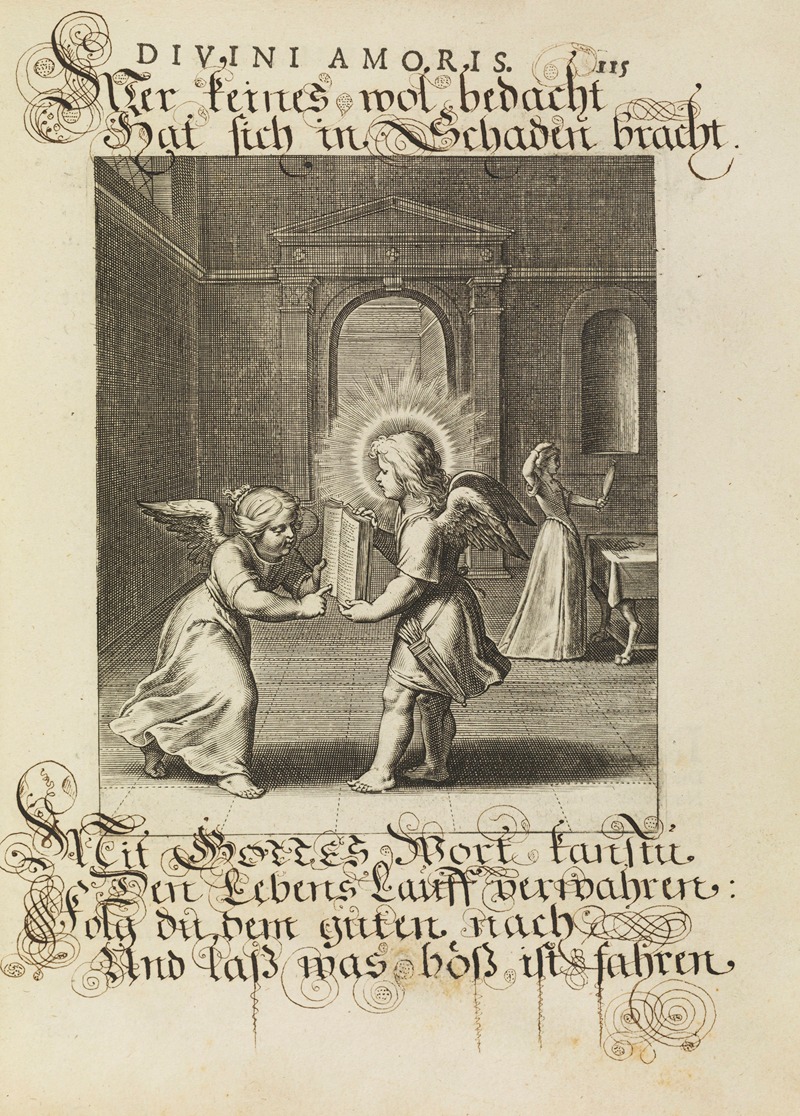 Amoris divini emblemata Pl.55 by Отто ван Вейн, 1660 — digital art print download