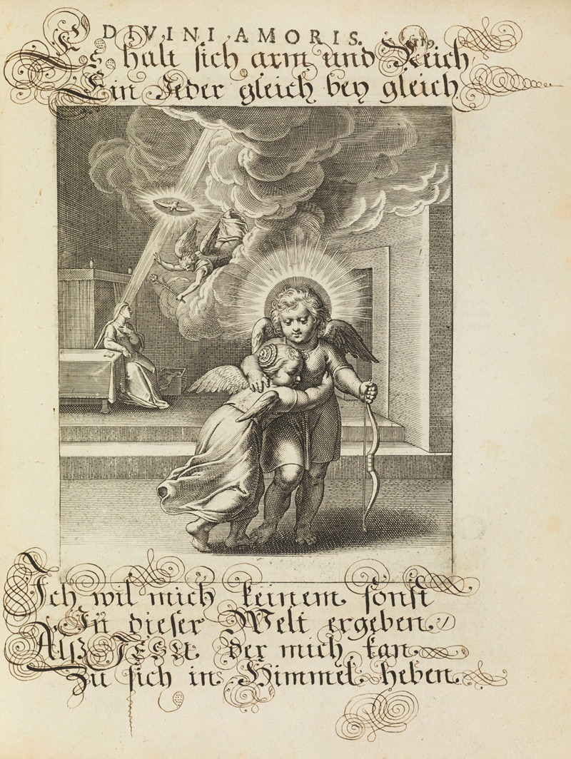 Amoris divini emblemata Pl.57 by Отто ван Вейн, 1660 — digital art print download