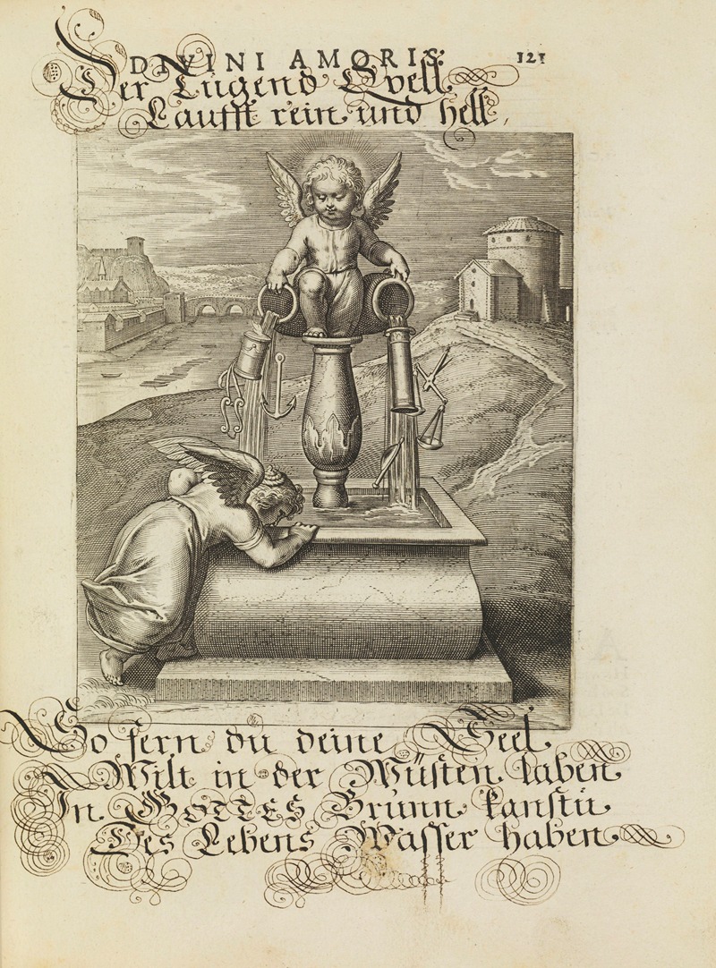 Amoris divini emblemata Pl.58 by Отто ван Вейн, 1660 — digital art print download