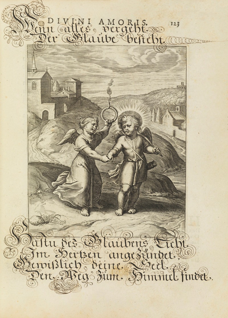 Amoris divini emblemata Pl.59 by Отто ван Вейн, 1660 — digital art print download