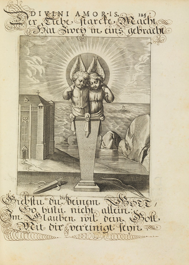 Amoris divini emblemata Pl.60 by Отто ван Вейн, 1660 — digital art print download