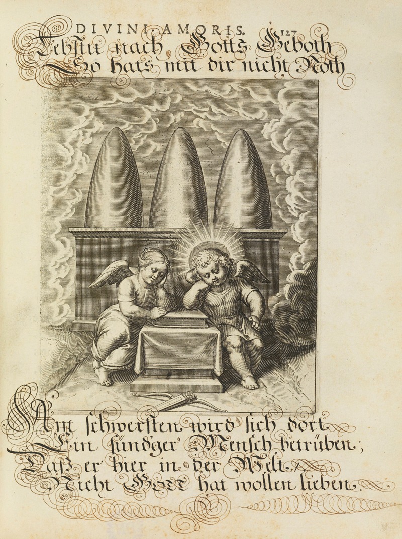 Amoris divini emblemata Pl.61 by Отто ван Вейн, 1660 — digital art print download