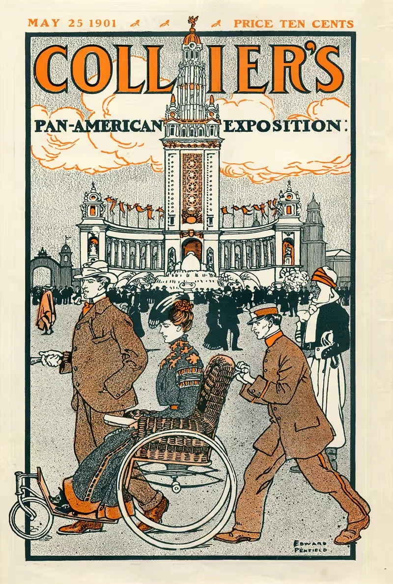 Collier's Pan-American Exposition May 25 1901 — Edward Penfield