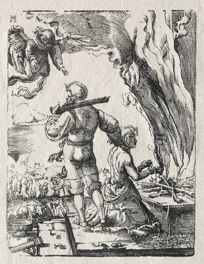 Abraham's Sacrifice by Альбрехт Альтдорфер, c. 1520 — digital art print download