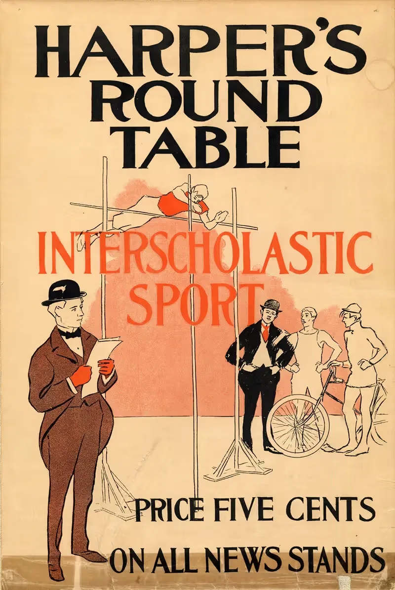 Harper's Round Table Interscholastic Sport by Эдвард Пэнфилд, 1907 — digital art print download