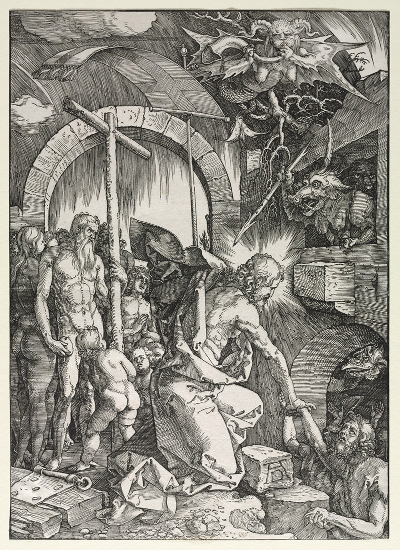 Christ Descending into Limbo by Альбрехт Дюрер, 1510 — digital art print download