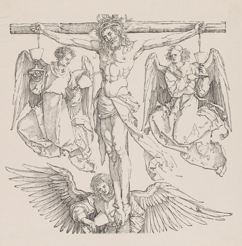 Christ on the Cross by Альбрехт Дюрер, 1523 — digital art print download