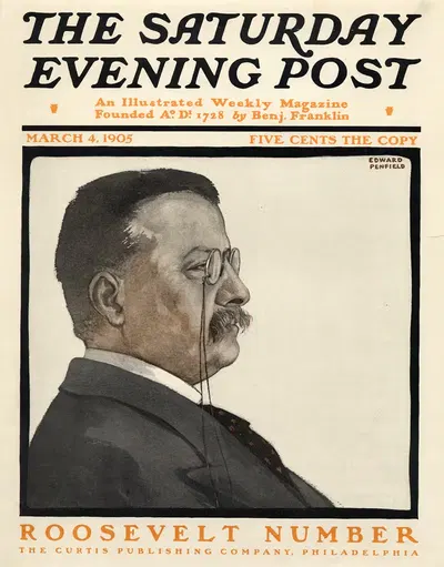 The Saturday Evening Post. The Roosevelt Number by Эдвард Пэнфилд, 1905 — digital art print download