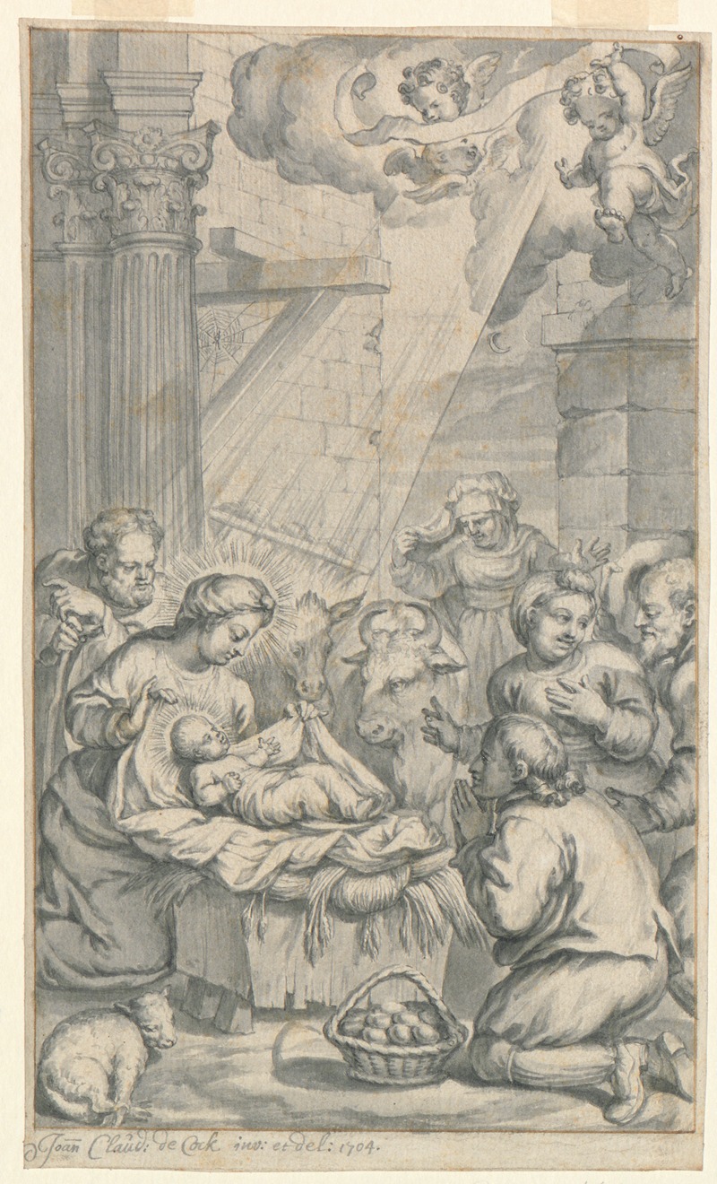 Adoration of the shepherds — Jan Claudius de Cock