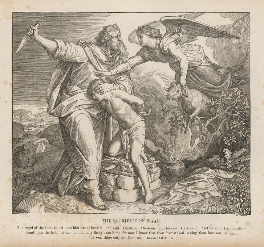 The sacrifice of Isaac — Julius Schnorr von Carolsfeld