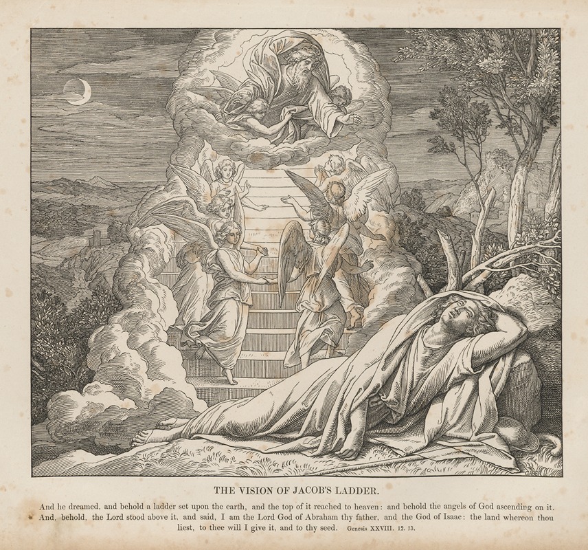 The vision of Jacob’s ladder — Julius Schnorr von Carolsfeld
