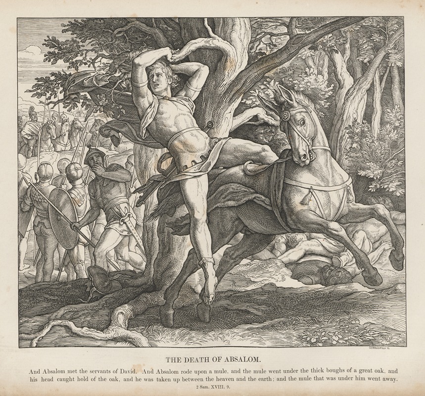The death of Absalom — Julius Schnorr von Carolsfeld