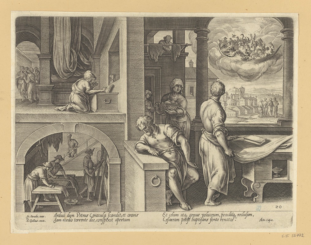 The Vision of St Peter by Страданус, 1582 — digital art print download