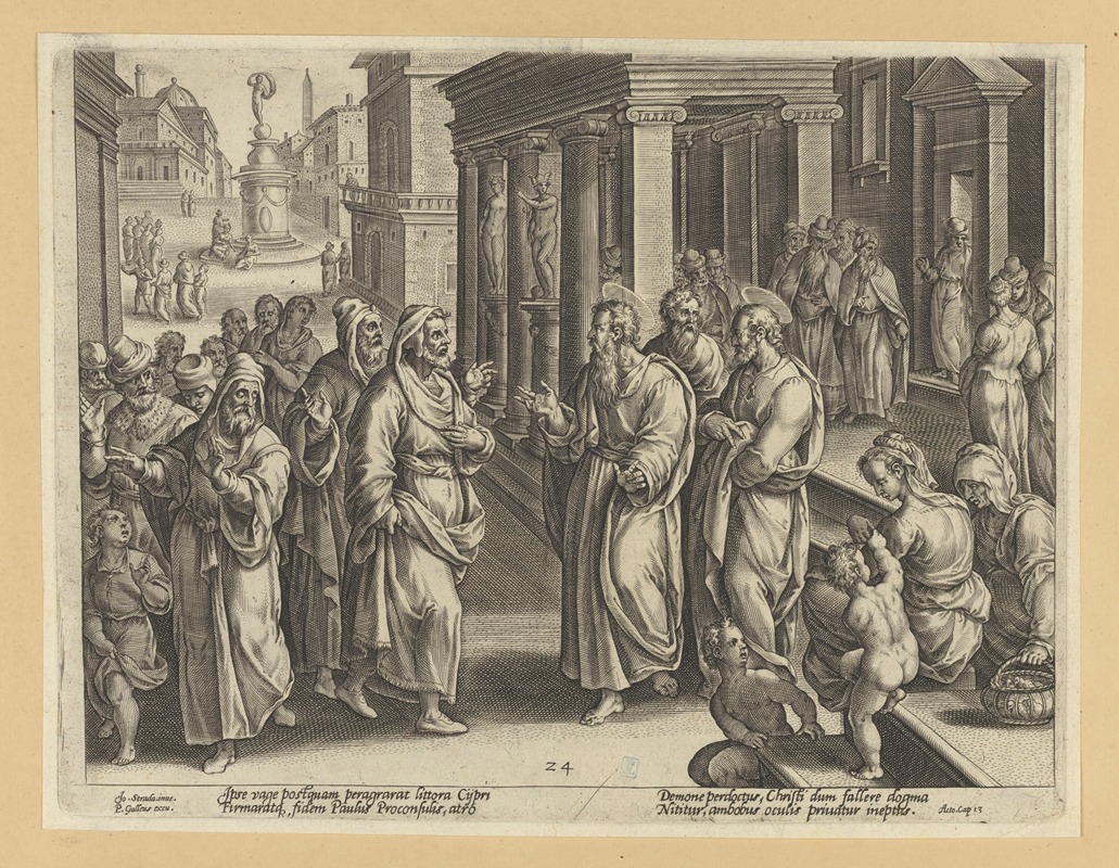 The Blinding of Elymas by Страданус, 1582 — digital art print download