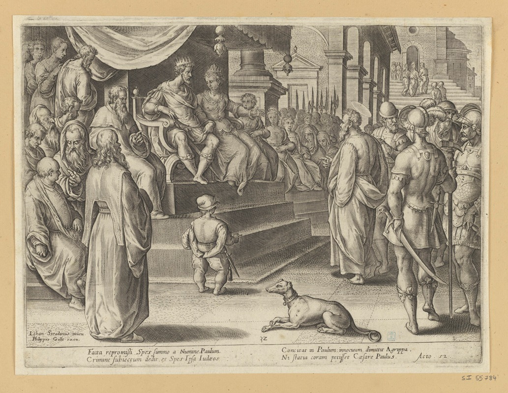 St Paul Before Festus and Agrippa by Страданус, 1582 — digital art print download