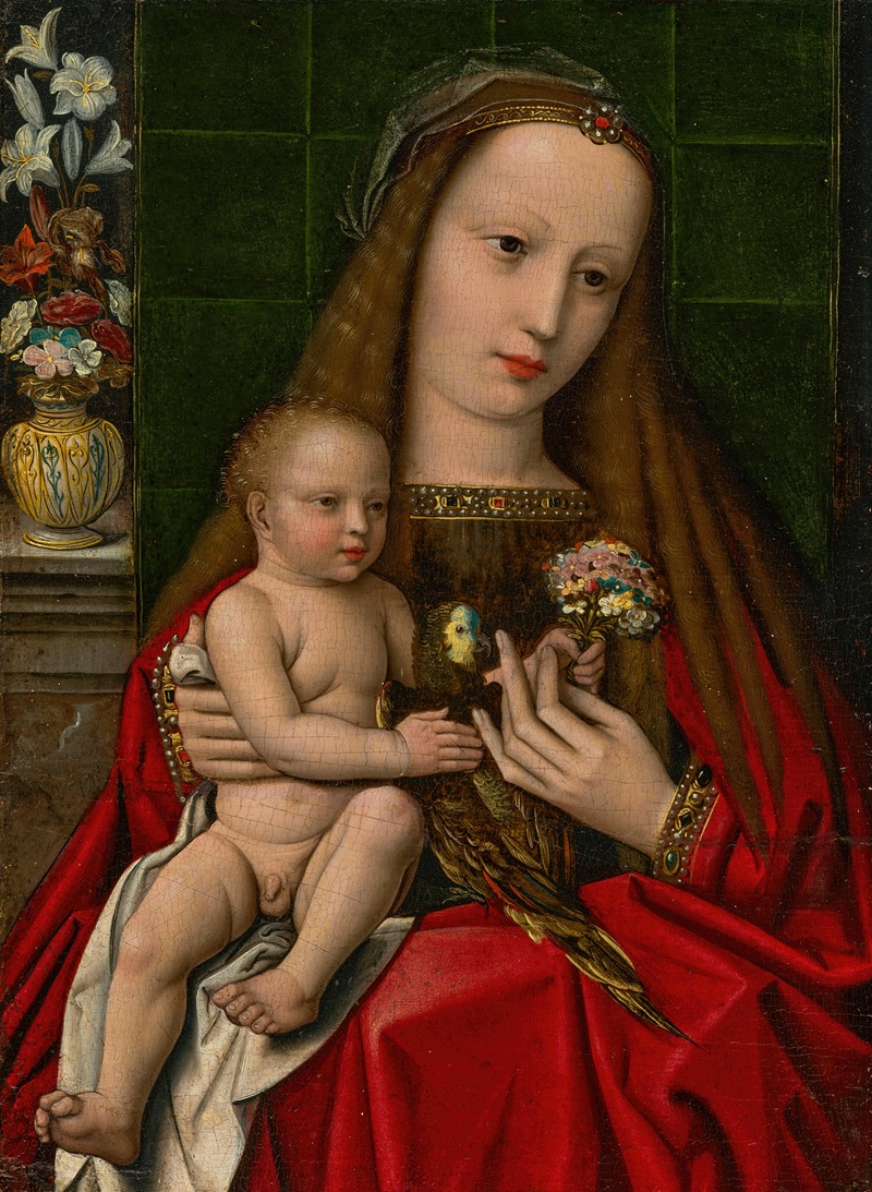 The Virgin and Child with a parrot — Bruges School