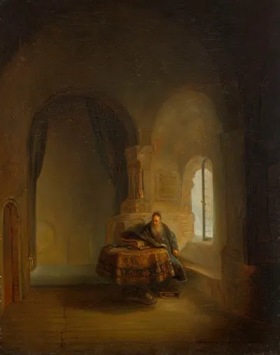 The Holy Anastasius by Эрнст Йозефсон — digital art print download