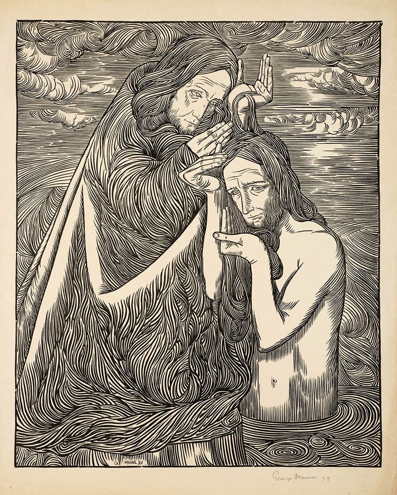 Le baptême du Christ by George Minne, 1899 — digital art print download