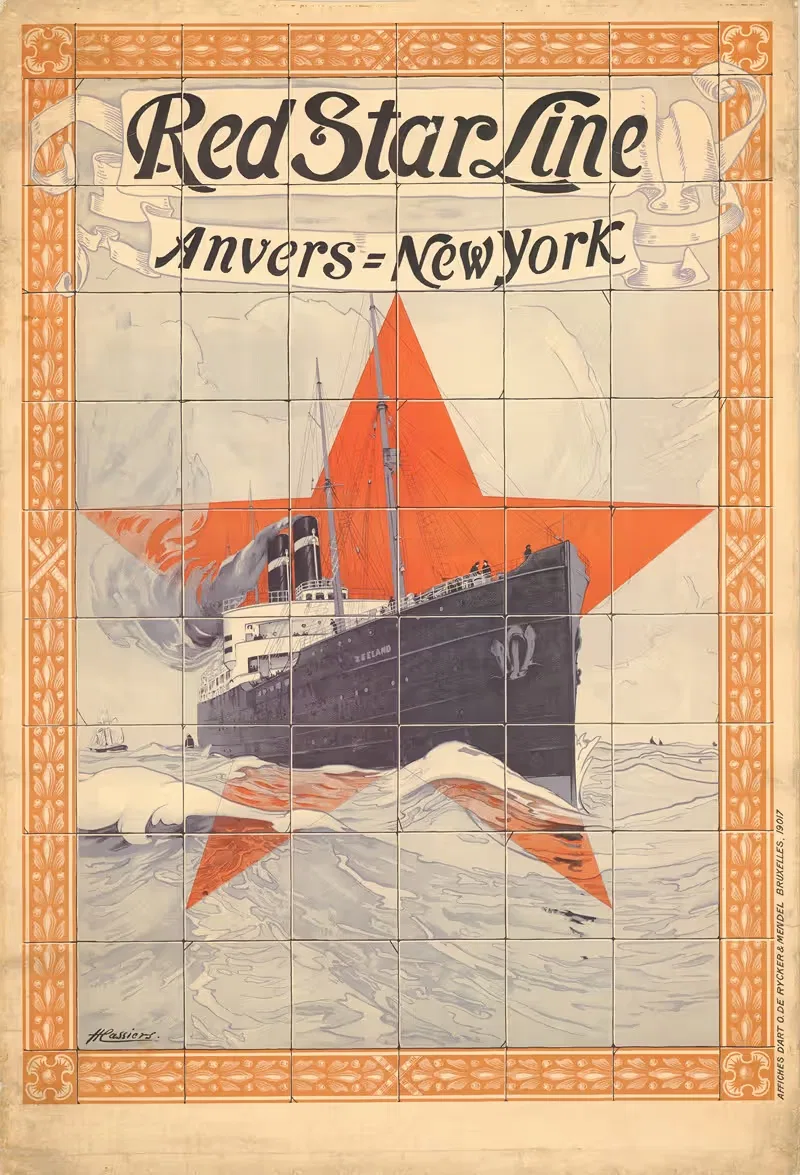 Red Star Line Anvers = New York — Анри Кассье