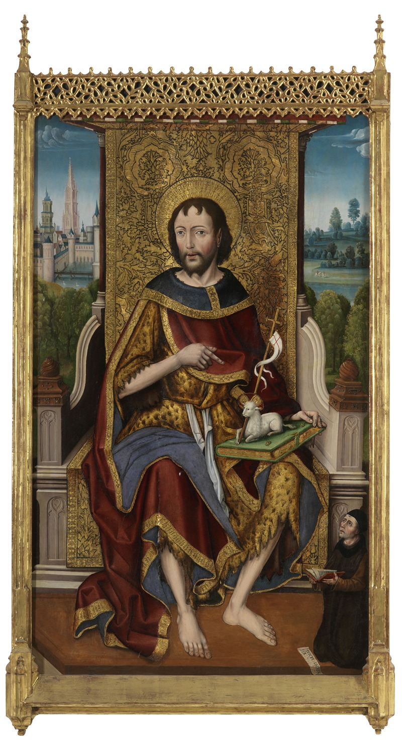John the Baptist with Donor Ivan de la Pena — Alvaro Sanchez
