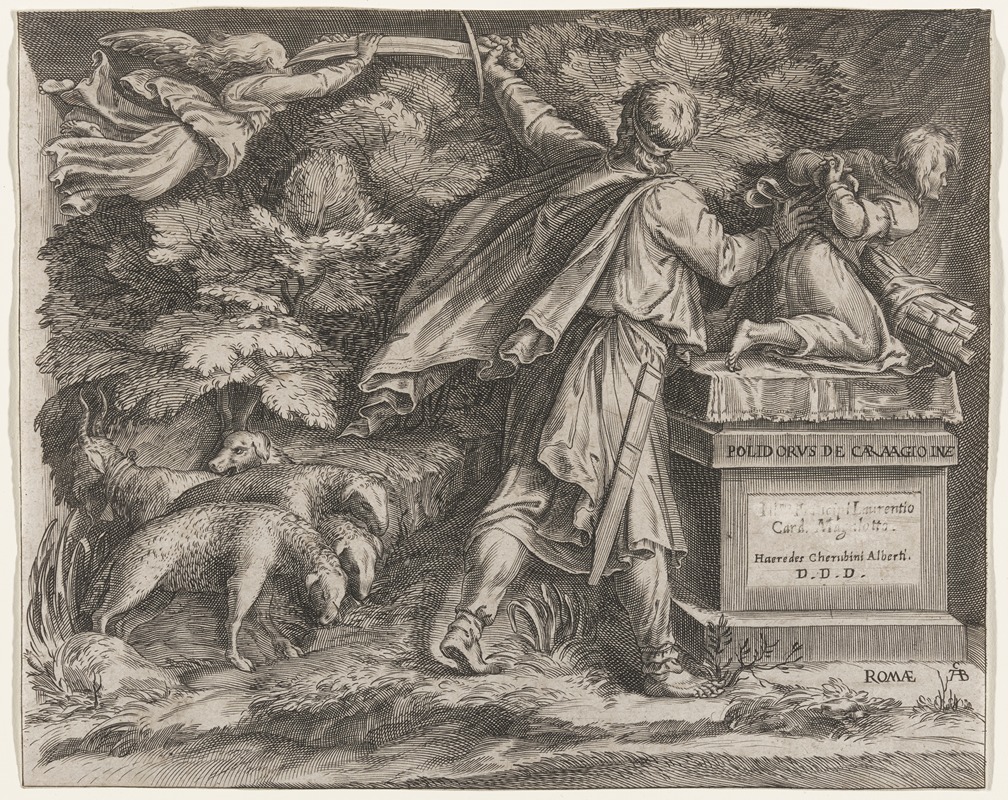 Abraham Sacrificing Isaac by Cherubino Alberti — digital art print download