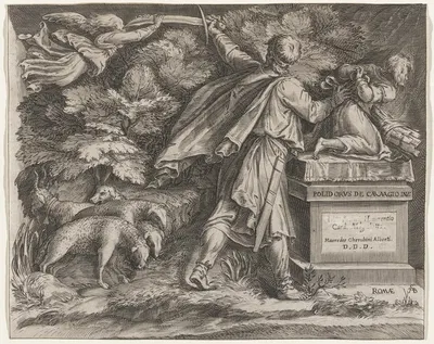 Abraham Sacrificing Isaac by Cherubino Alberti — digital art print download