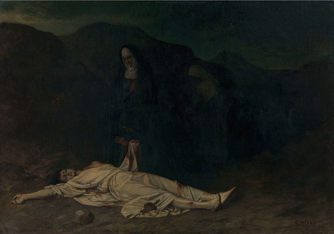 Saint Stephen as a Martyr by Константин Менье, 1866 — digital art print download