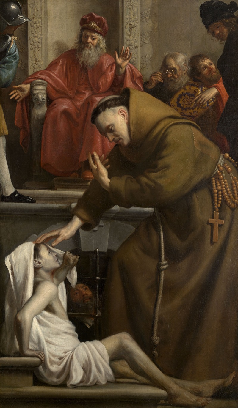 Saint Antony raising a Man from the Dead — Якоб Ван Оост