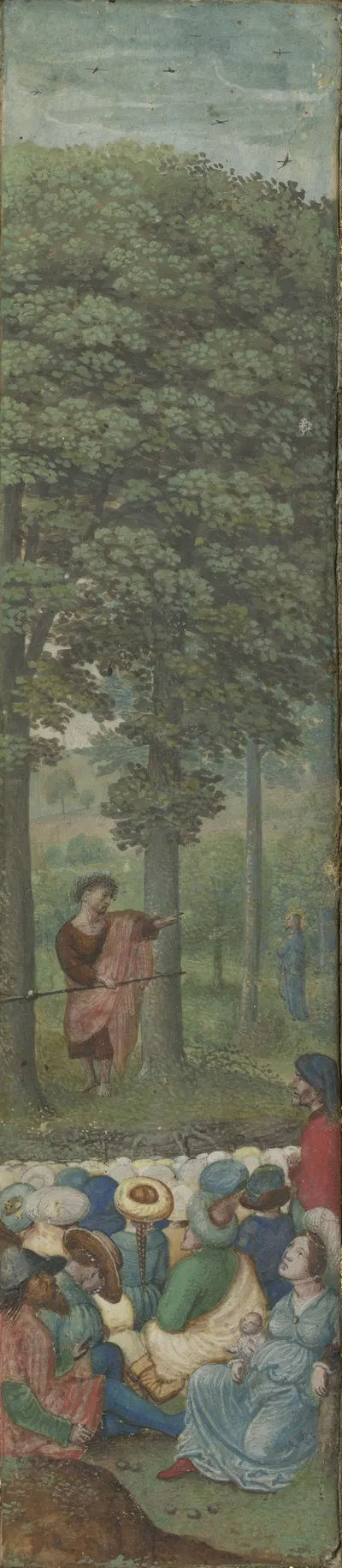 John the Baptist preaching by Simon Bening, 1510 — digital art print download