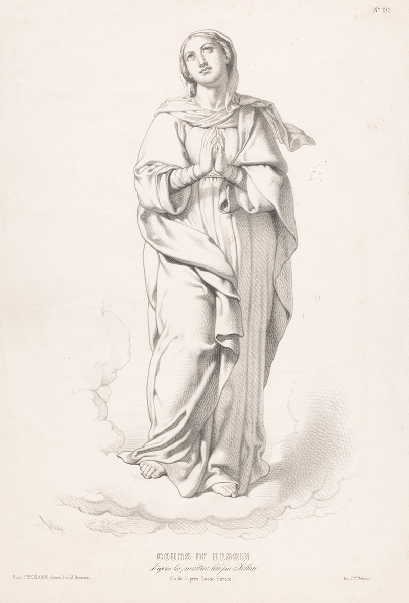 Assumption of Mary by Бернар-Ромен Жюльен, 1848-1853 — digital art print download