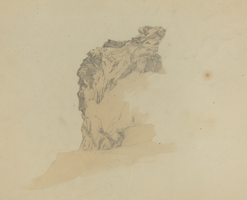 Study of Cliffs by Johann Christian Heerdt, 1835 — digital art print download