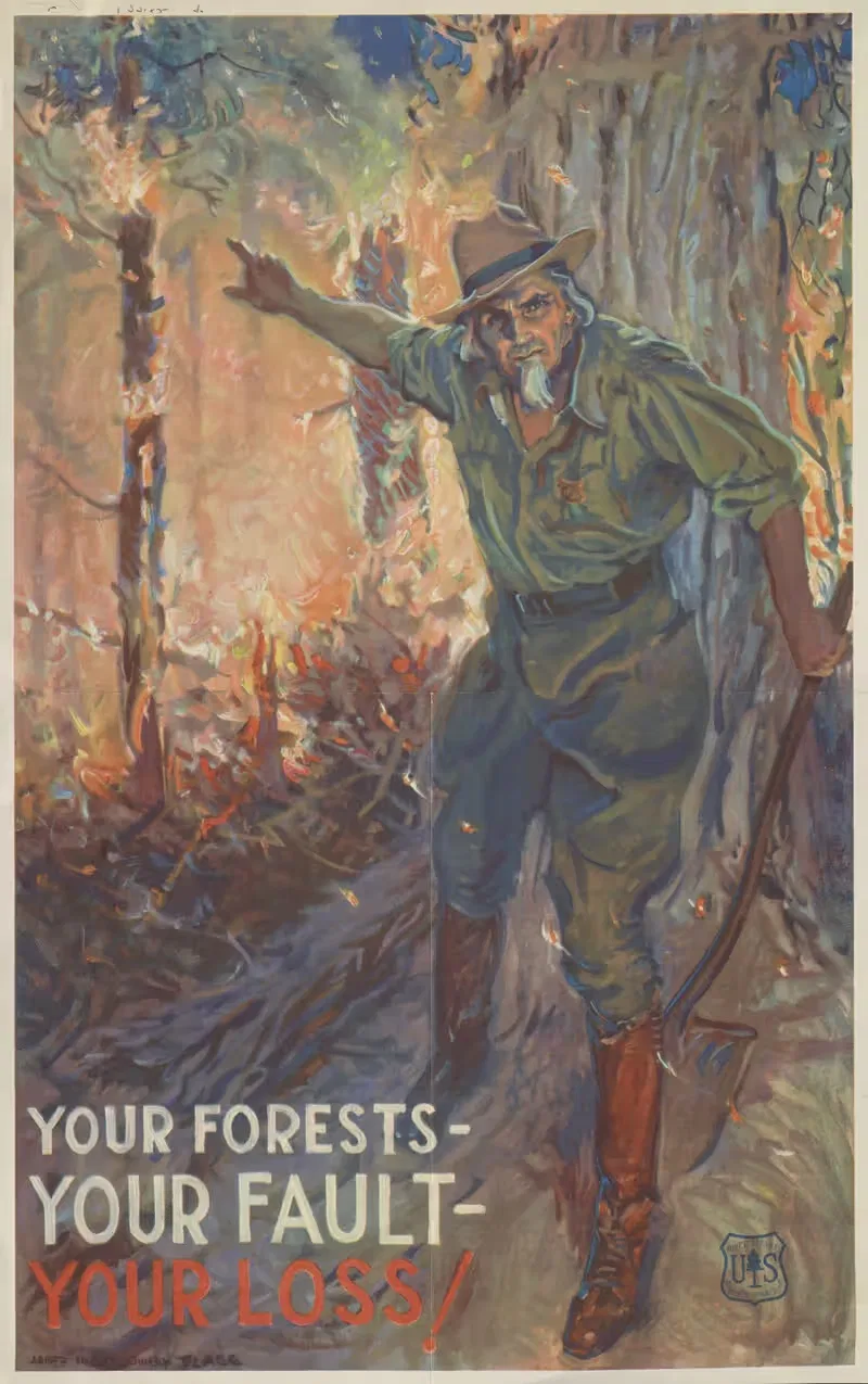Your forests - your fault - your loss! — James Montgomery Flagg