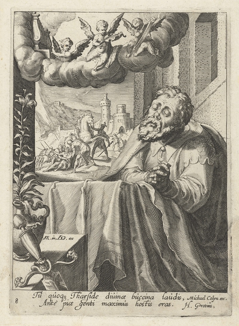 Paul as a repentant sinner by Якоб де Гейн II, 1595 - 1596 — digital art print download