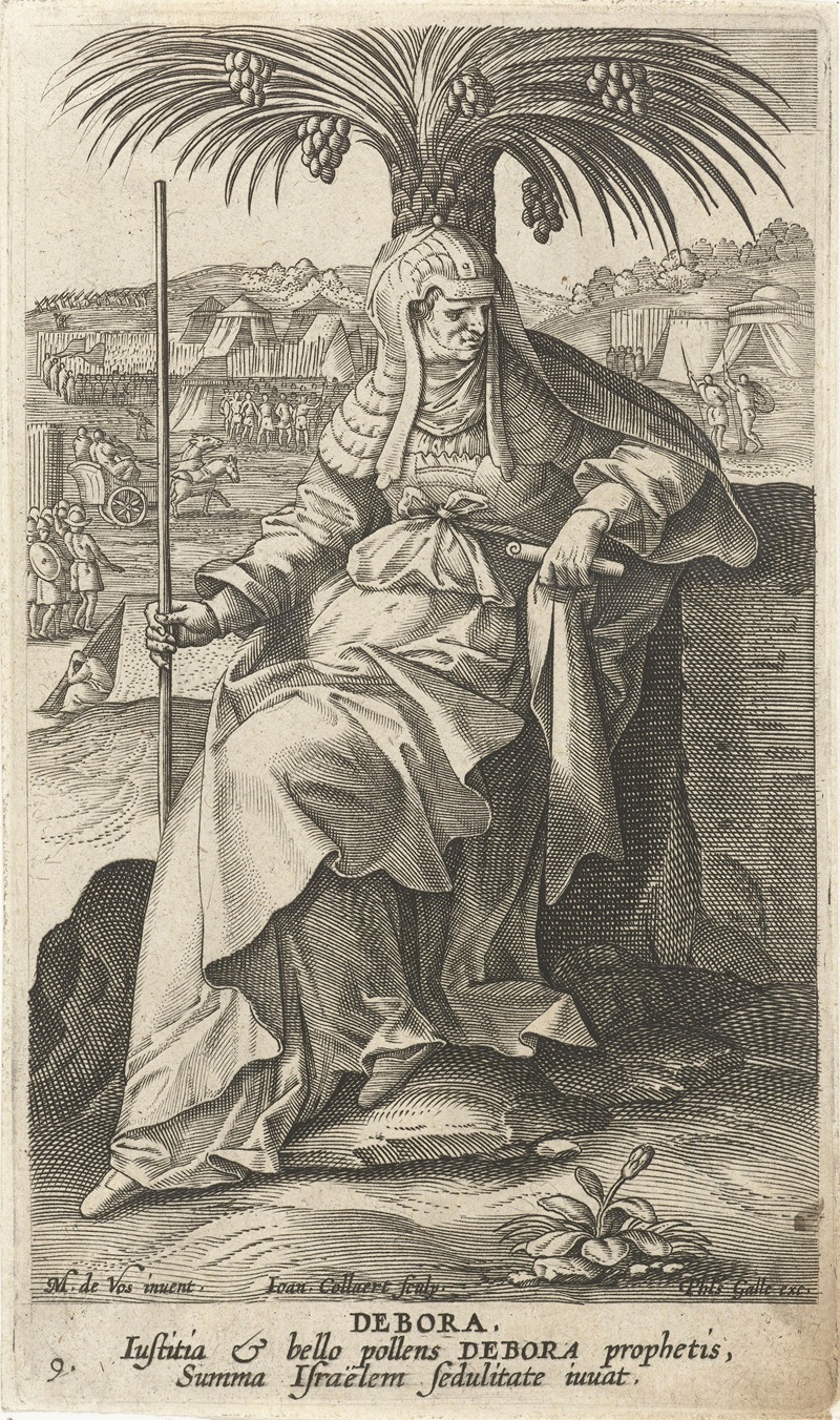 Deborah by Jan Collaert II, 1588 - 1595 — digital art print download